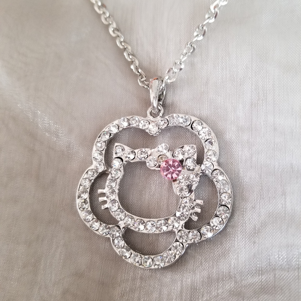 Hello Kitty Rhinestone Pendant